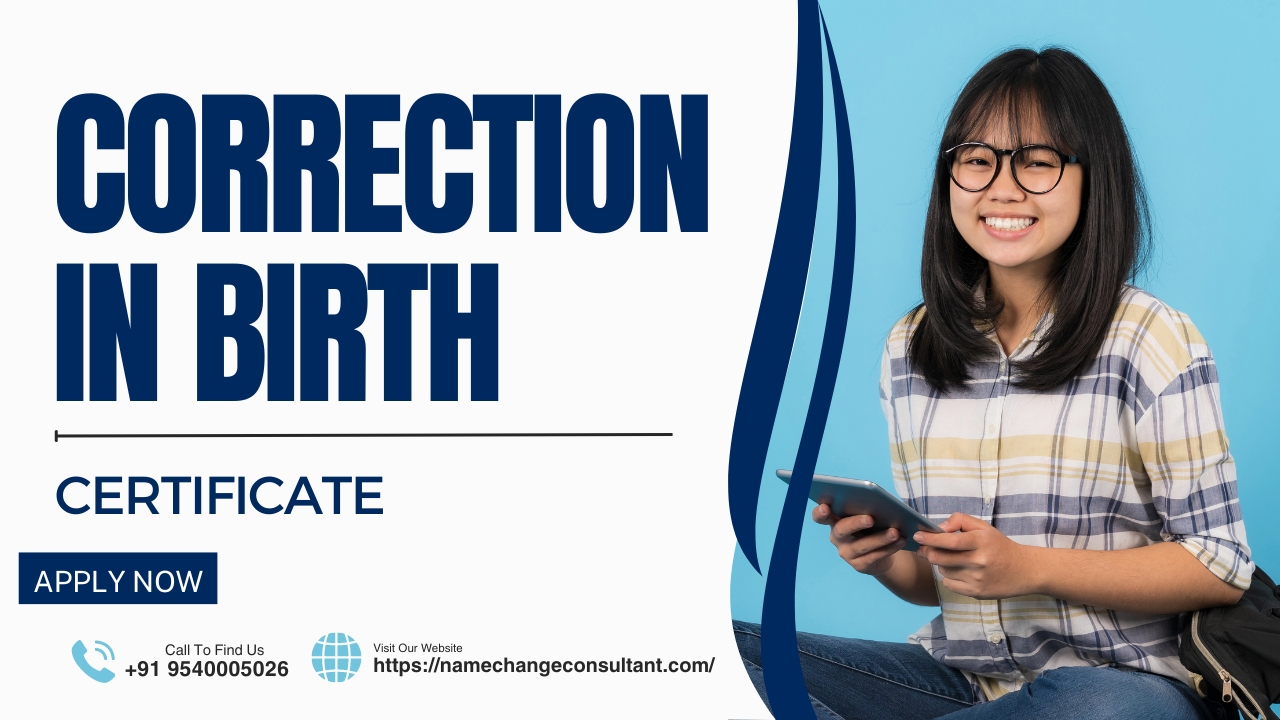Correction In Birth Certificate - Birth Certificate Correction